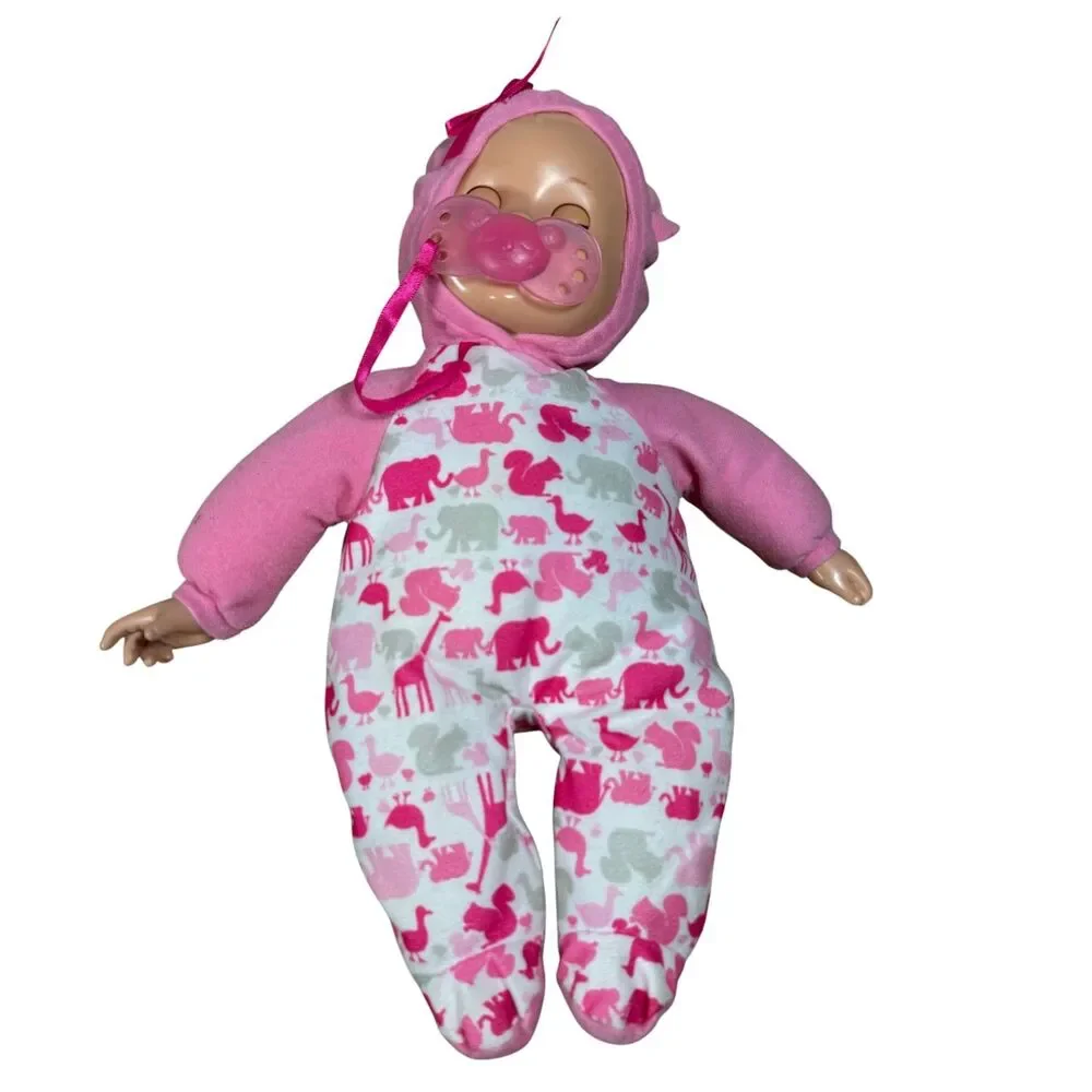 Fisher Price Little Mommy Bedtime Baby Doll Plush Body 2011 Mattel Toy UNTESTED